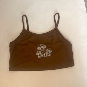 a brown mushroom tank top